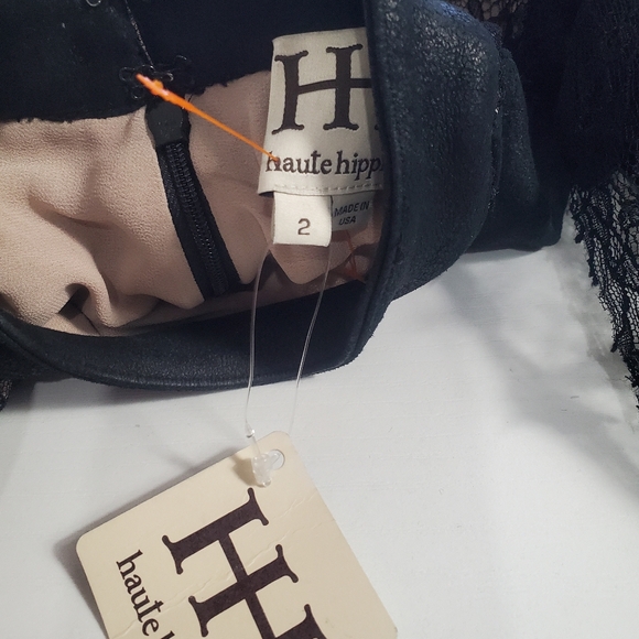 Haute Hippie Women's 2 Silk Suede Blend Lace Sleeveless Long Maxi Dress New Tags - Picture 7 of 7